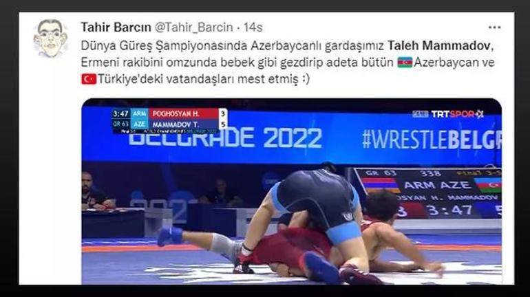 Taleh Mammadov Ermeni rakibini yerden yere vurdu 33 yaşındaki güreşçi sosyal medyada TT oldu