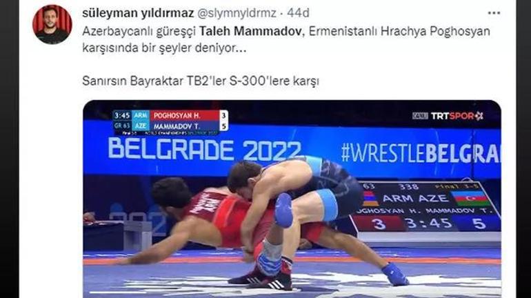 Taleh Mammadov Ermeni rakibini yerden yere vurdu 33 yaşındaki güreşçi sosyal medyada TT oldu