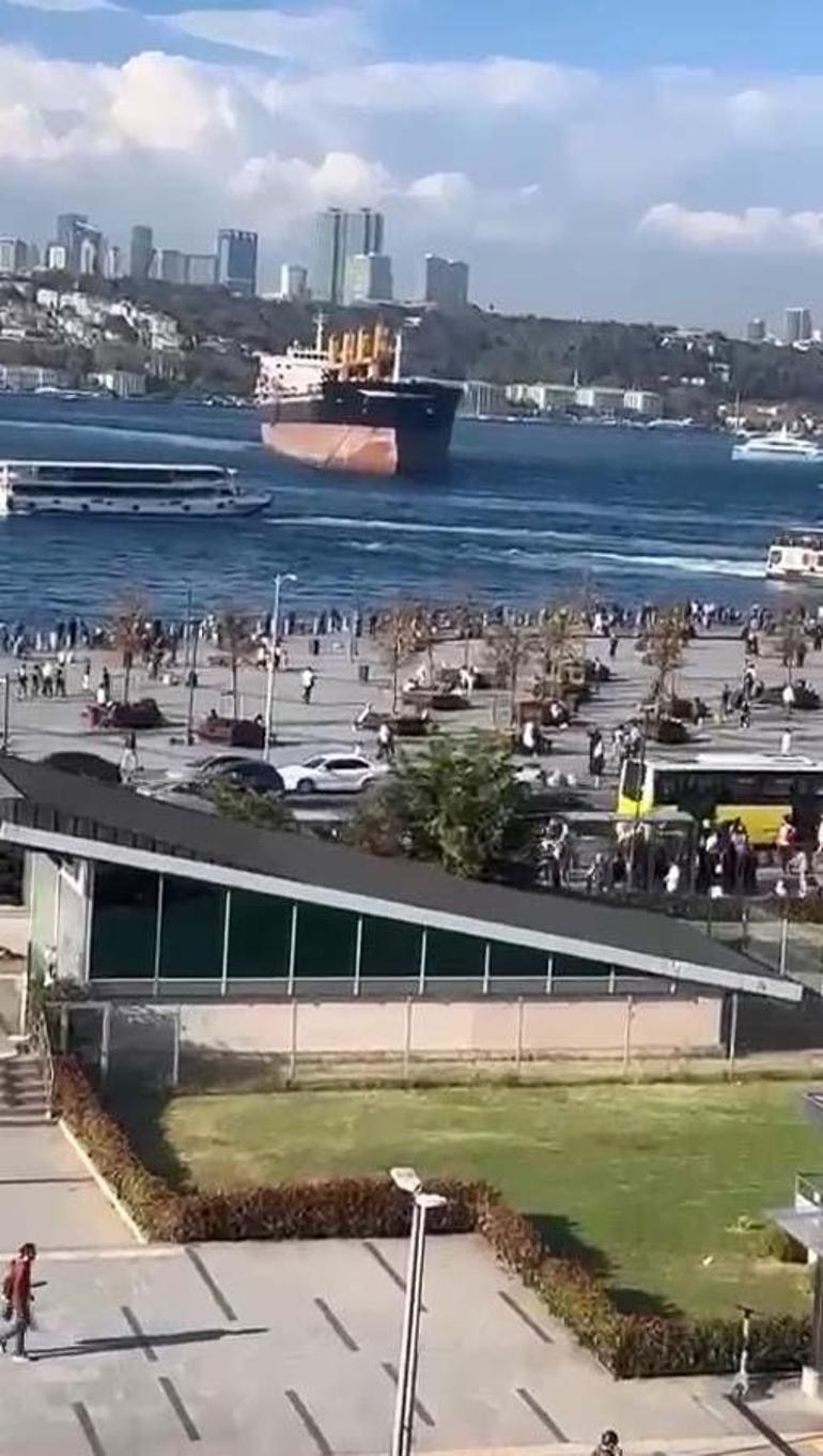 İstanbul Boğazında gemi arızası Boğaz trafiği geçici olarak askıya alındı
