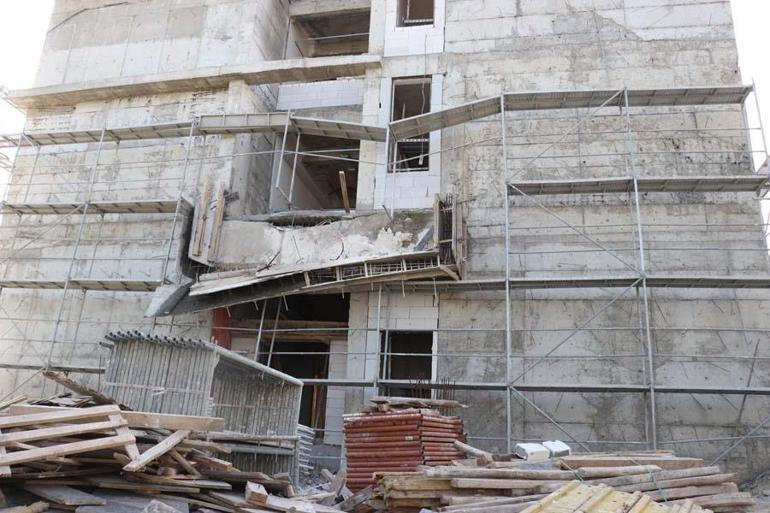 Adapazarında okul inşaatında çökme: 2 işçi yaralı