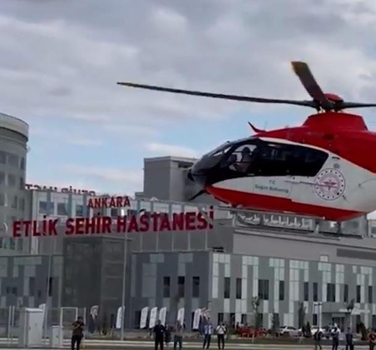Bakan Koca: Etlik Şehir Hastanesine ambulans helikopterle ilk hasta transferi yapıldı