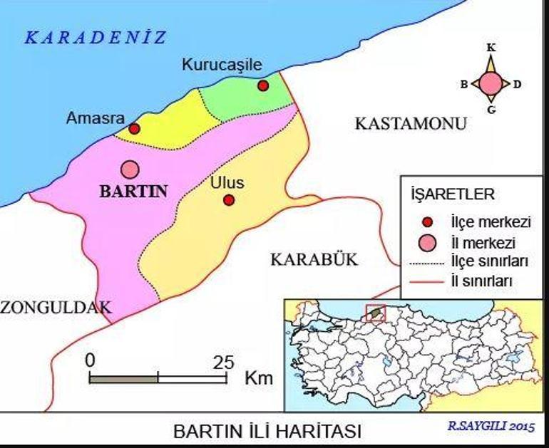Bartın ne zaman il oldu Bartın nerede İşte Türkiye haritasında Bartın’ın yeri