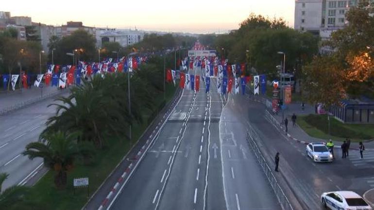 İstanbulda Cumhuriyet Bayramı provaları için o yollar trafiğe kapatıldı