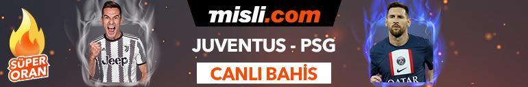 Juventus - PSG maçı Tek Maç ve Canlı Bahis seçenekleriyle Misli.com’da