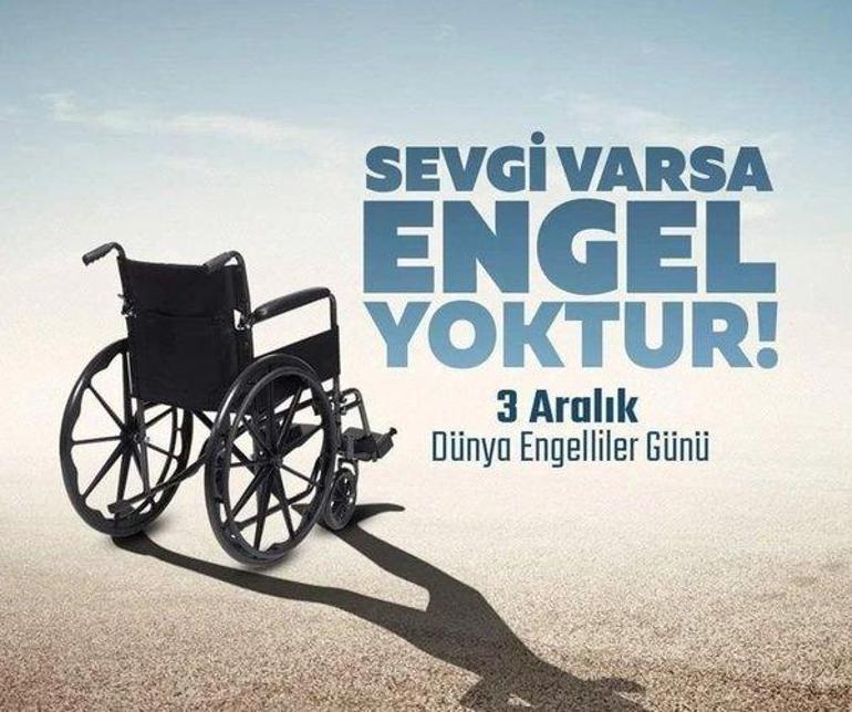3 Aralık Dünya Engelliler Günü resimli mesajlar galerisi burada Facebook, Whatsapp, Twitter, Instagram için Dünya Engelliler Günü ile ilgili mesaj ve sözler