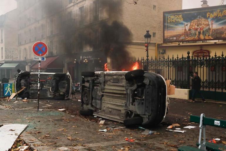 PKK sempatizanları Parisi savaş alanına çevirdi Fransızlar Türkiyeyi hedef aldı