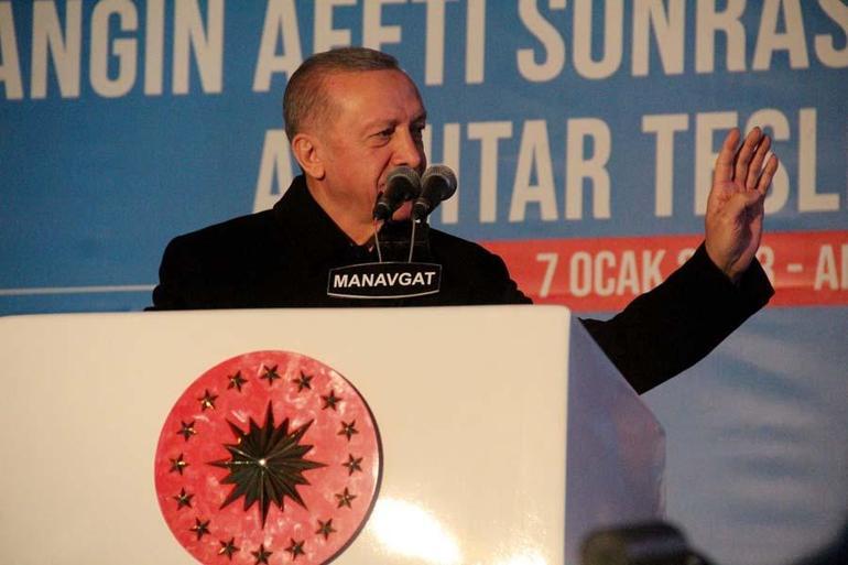 Cumhurbaşkanı Erdoğandan Manavgatta yapılan konutların hak sahiplerine müjde