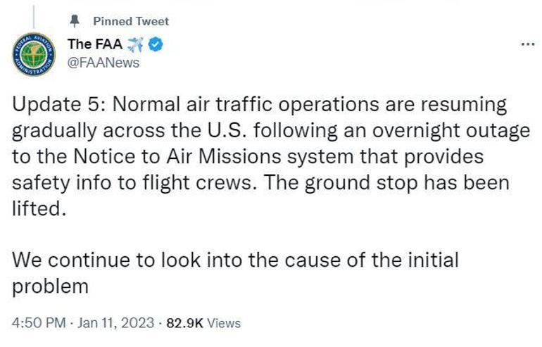ABDde sistem kilitlendi, tüm uçuşlar iptal edildi