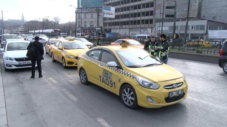Polis taksiye Arap turist gibi bindi; taksiciye ceza yağdı