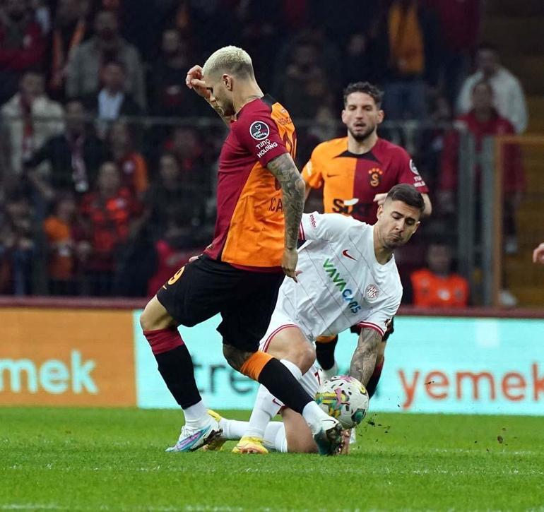 Antalyasporu 2-1 yenen Galatasaray 9da 9 yaptı