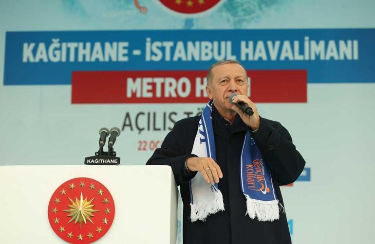 Cumhurbaşkanı Erdoğan: İstanbul Havalimanı Metrosu 1 ay ücretsiz hizmet verecek