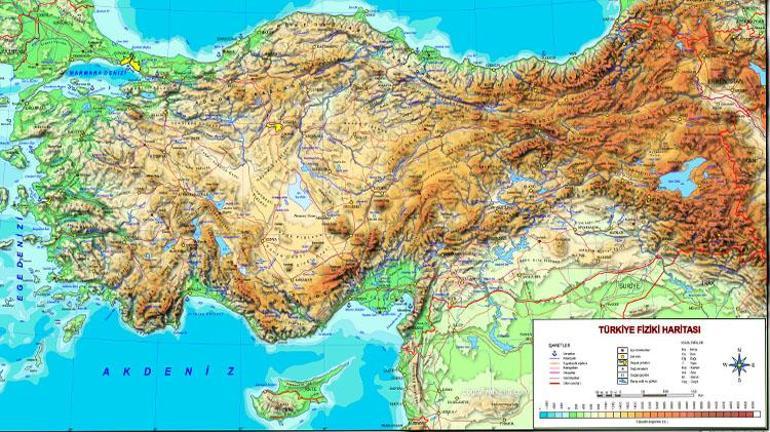 Türkiye haritası || (İller ve bölgeler) Şehir isimleri ile detaylı renkli büyük boy Türkiye Siyasi İller Haritası ile Deprem Risk Haritası