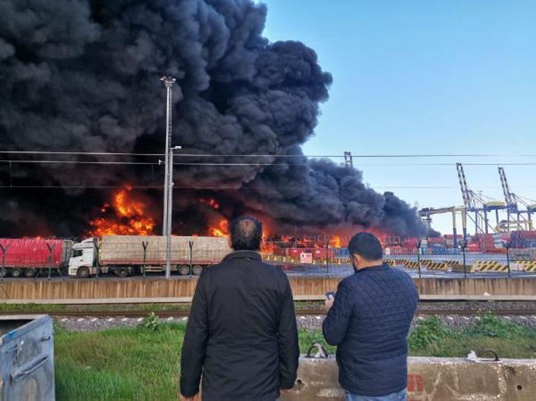 İskenderun Limanındaki yangın devam ediyor