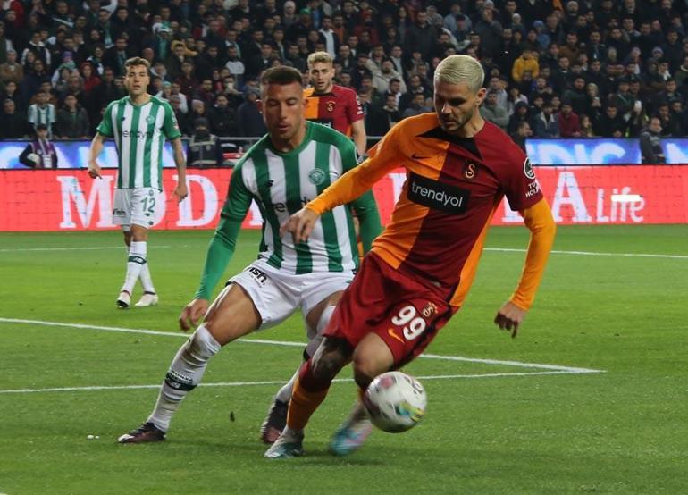 Süper Ligde Galatasaray rekor galibiyet serisine Konyaspor son verdi