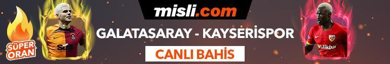 Galatasaray - Kayserispor maçı Tek Maç ve Canlı Bahis seçenekleriyle Misli.com’da