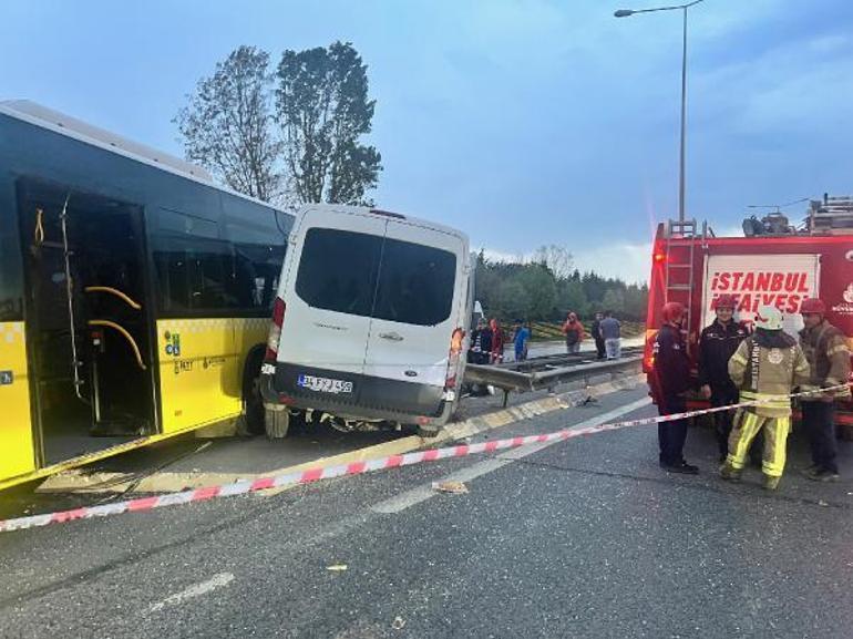 Pendikte havalimanı personelini taşıyan servis aracı İETT otobüsü ile çarpıştı: 6 yaralı