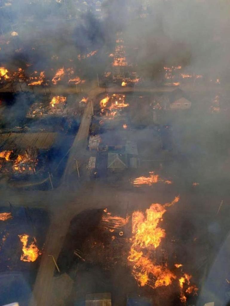 Rusyada yangın: 1 ölü, 659 kişi evsiz kaldı