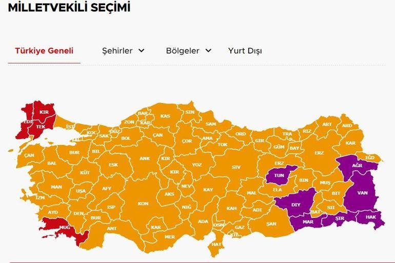 Milletvekili seçim sonuçları AK Parti Mecliste çoğunluğu aldı
