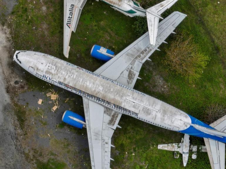 İstanbul’un hayalet uçakları yeni sahiplerini bekliyor: Havadan görüntülendi