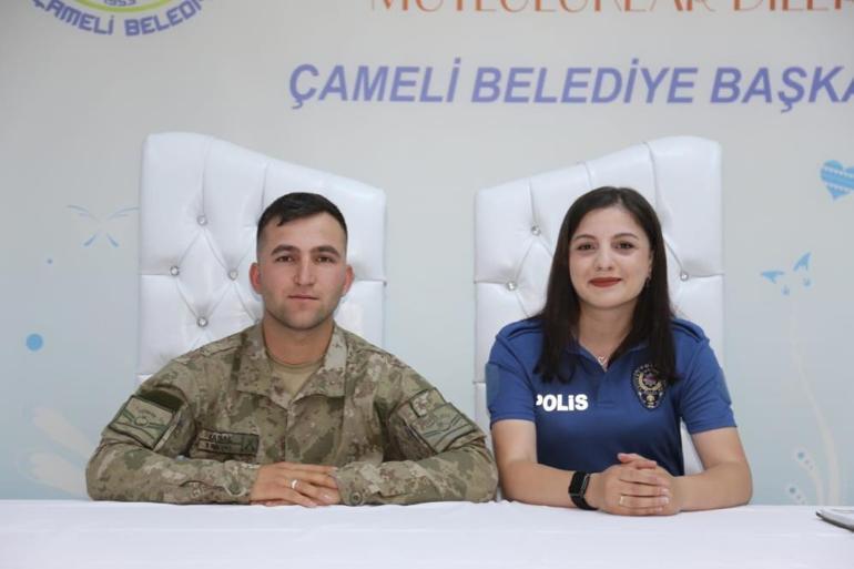 Beşiktaş - Trabzonspor maçında tanıştılar Asker, polis aşkı nikah masasında noktalandı