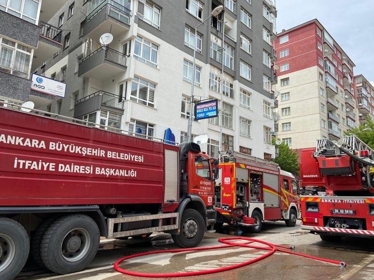 Ankarada apartmanda yangın; 1 kişi öldü, 4 kişi dumandan etkilendi