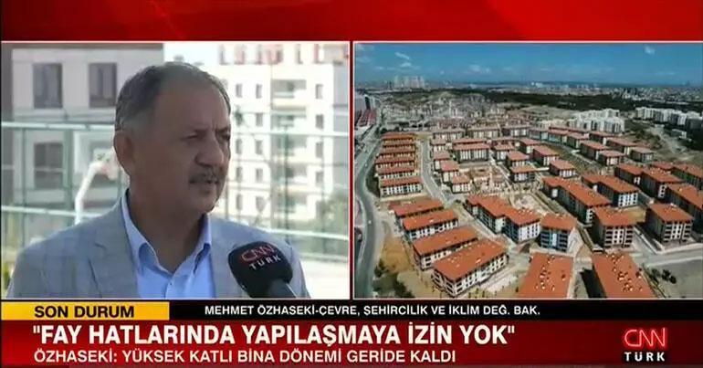 Bakan Özhaseki CNN Türkte açıkladı: İstanbulda 6 milyon bağımsız birim var, 600 bini çok riskli