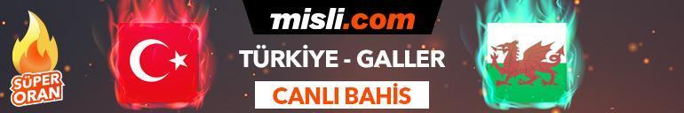 Türkiye - Galler maçı Tek Maç ve Canlı Bahis seçenekleriyle Misli.com’da