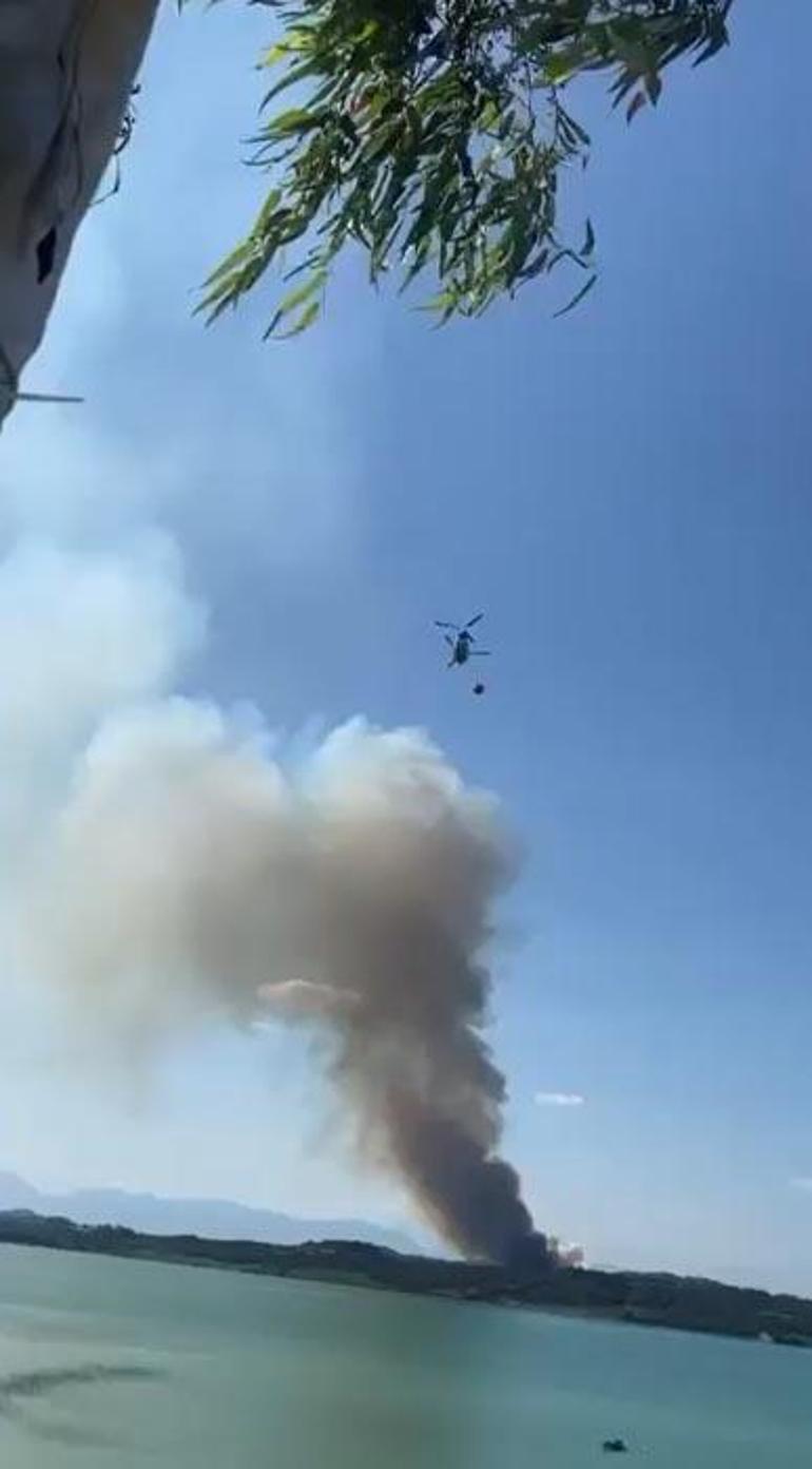 Adanada orman yangını çıktı Çok sayıda ekip bölgede
