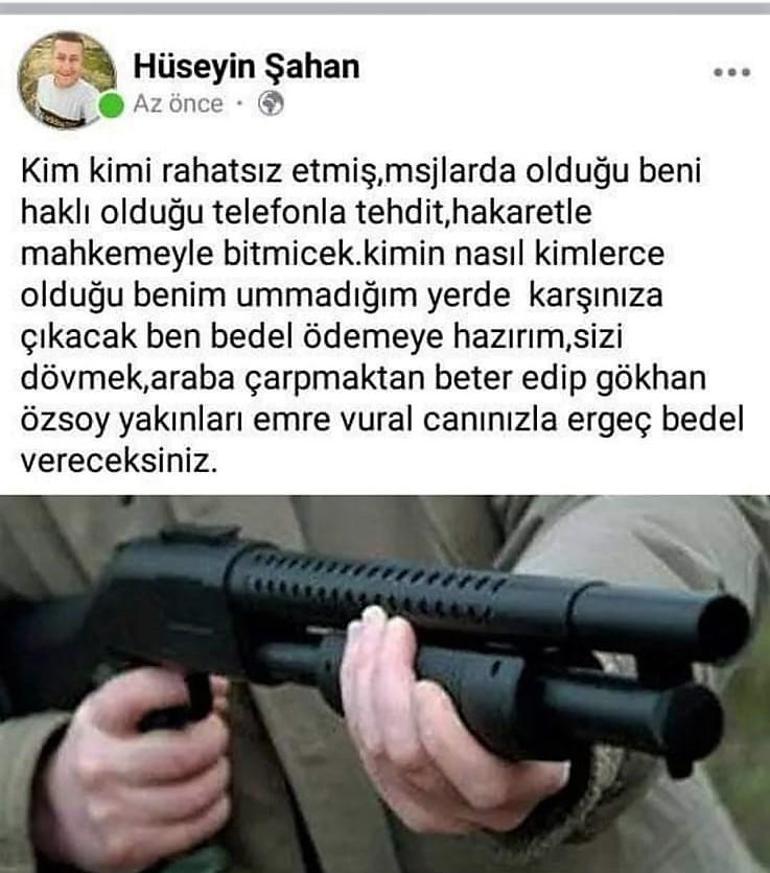 Karısına mesaj atan kişiyi öldürdü Saatler önce tehdit paylaşımı yapmış