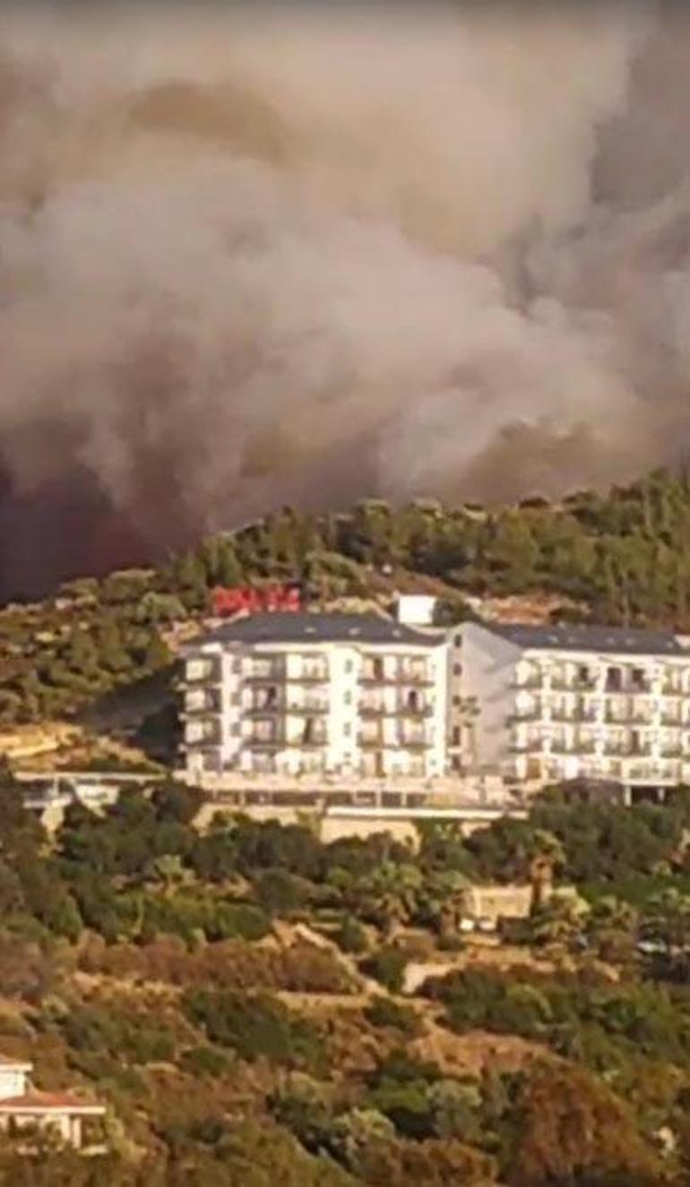 Muğla Datçada orman yangını yoğun çalışmalar sonucu kontrol altına alındı