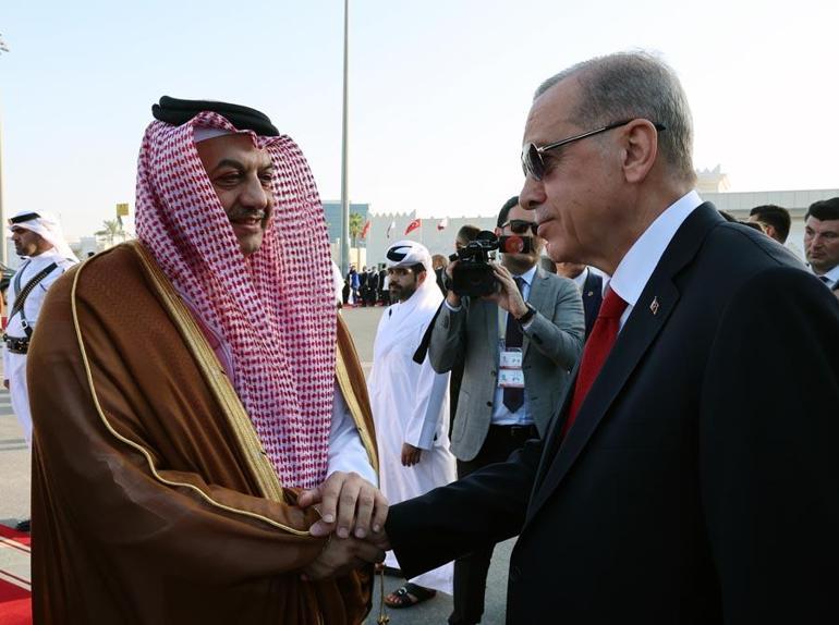 Cumhurbaşkanı Erdoğan, Körfez Turu’nun ikinci durağı olan Katar’da
