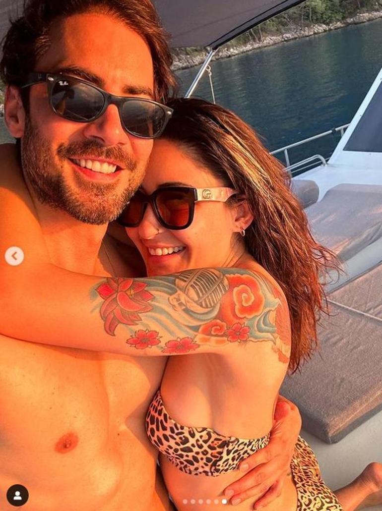 Melek Mosso sevgilisiyle tatilde Dövmelerine yorum yağdı
