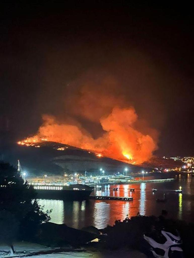 İzmir Çeşmede orman yangını çıktı Şüpheli kıskıvrak yakalandı