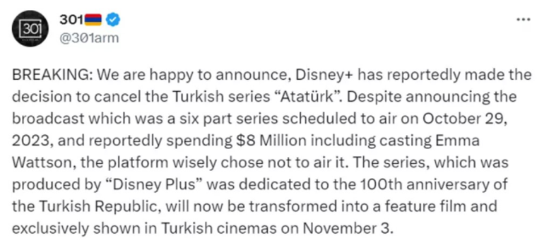 Disney Plus Atatürk dizisi iptal mi oldu Atatürk dizisi nerede yayınlanacak, Atatürk dizisi neden iptal edildi İşte Disney Plus Atatürk dizisi olayı ile ilgili son durum…