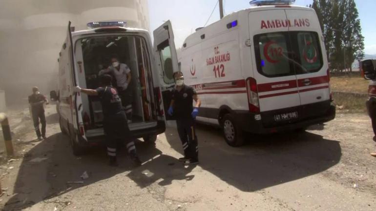 Kocaelinin Derince ilçesinde patlama 12 kişi yaralandı