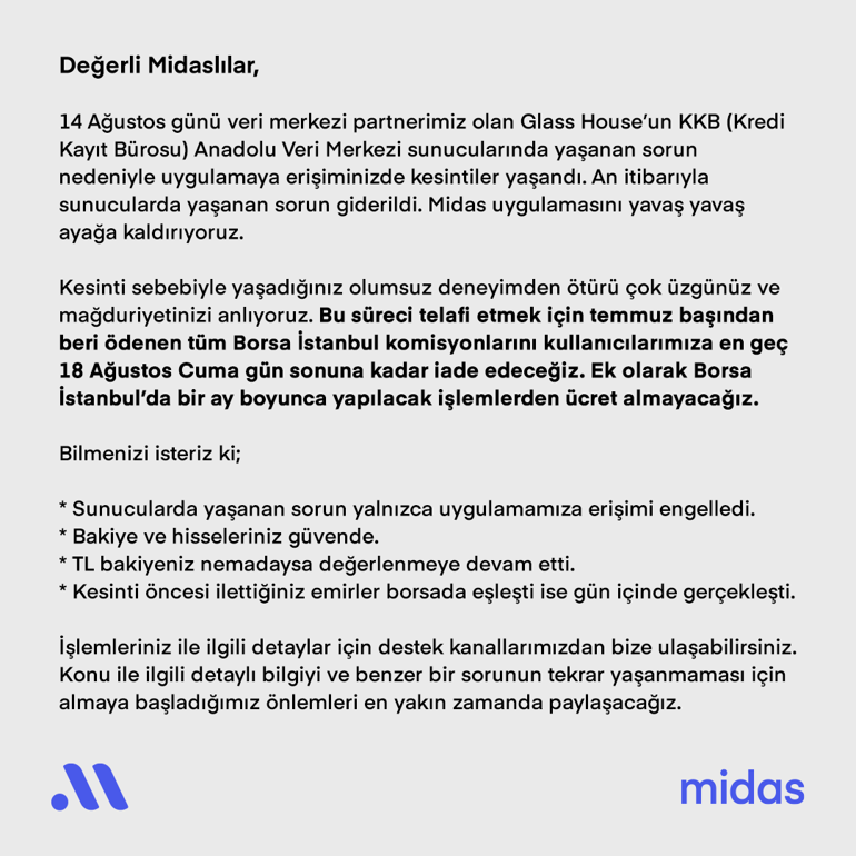 Midas çöktü mü Midas’a neden giremiyorum, Midas giriş yapamıyorum; Midas giriş sorunu nedir