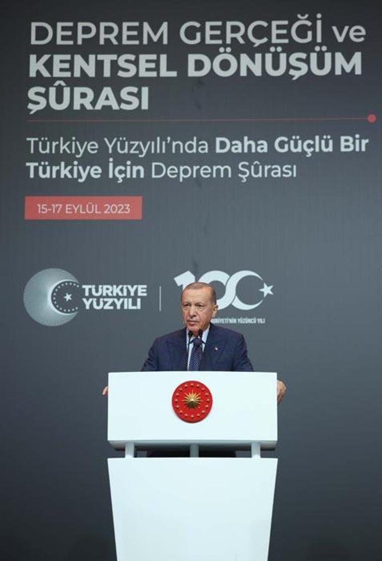 İstanbulda deprem şurası Cumhurbaşkanı Erdoğan: 81 ili deprem bölgesi olarak görüp çalışmalarımızı sürdürmeliyiz
