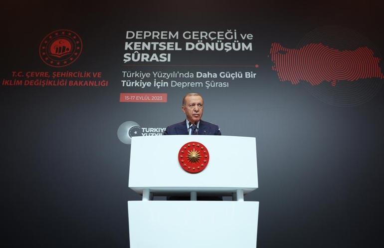 İstanbulda deprem şurası Cumhurbaşkanı Erdoğan: 81 ili deprem bölgesi olarak görüp çalışmalarımızı sürdürmeliyiz