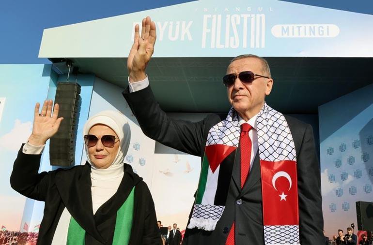 Büyük Filistin Mitingi Cumhurbaşkanı Erdoğan: Gazze için kıyamdayız