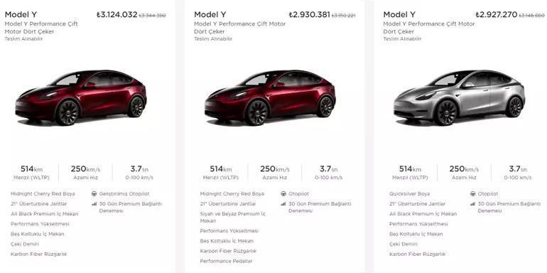 Tesla fiyatlarında büyük indirim 400 bin liralık düşüş, işte o modeller...