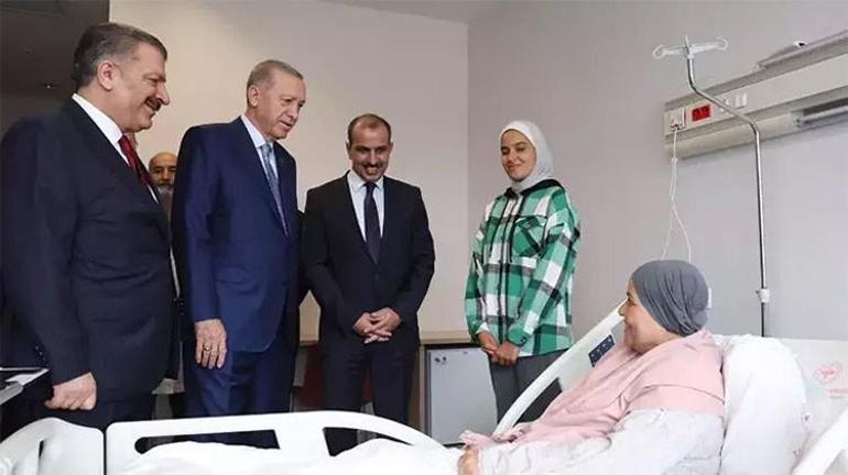 Cumhurbaşkanı Erdoğandan Gazzeden getirilen hastalara ziyaret