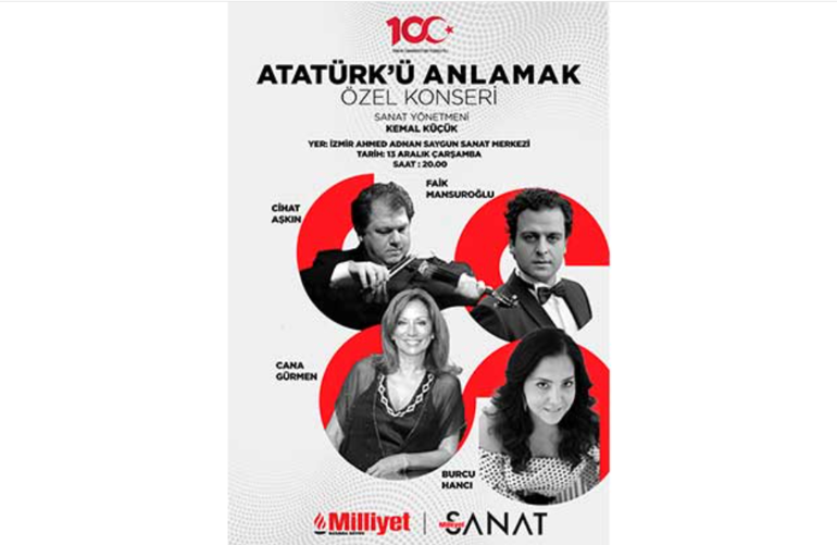 “Atatürk’ü Anlamak” konseri 13 Aralık’ta İzmir’de gerçekleşecek