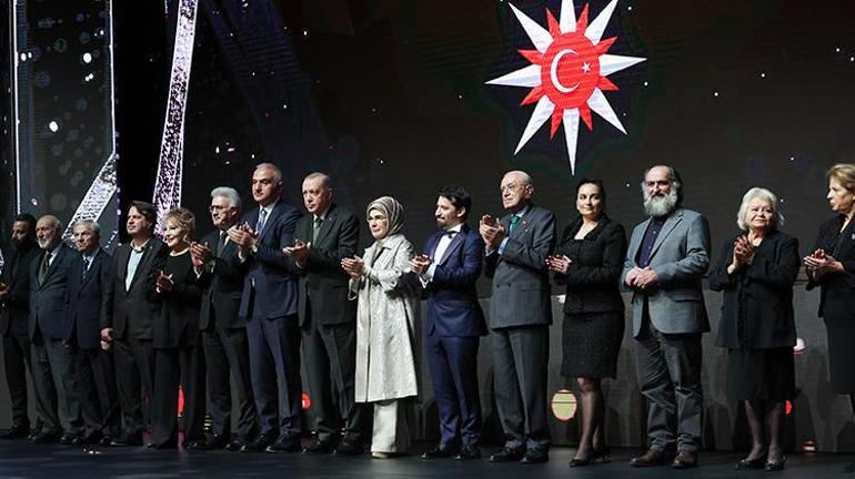 Cumhurbaşkanlığı Kültür Sanat Büyük Ödülleri sahiplerini buldu Erdoğandan destek mesajı