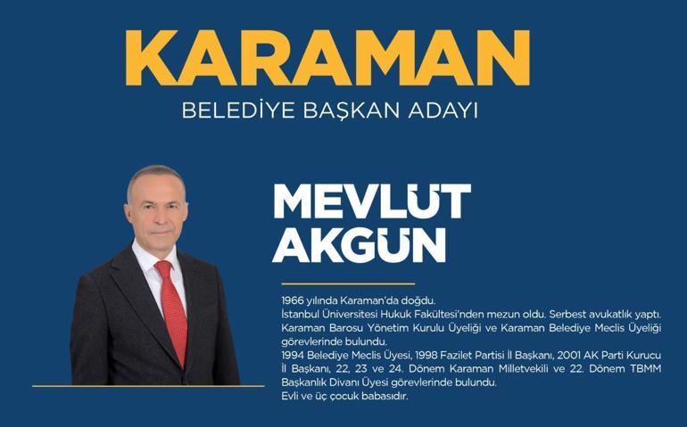 AK Parti Karaman Belediye Başkan adayı kim oldu Karaman AK Parti Belediye Başkan adayı Mevlüt Akgün kimdir, kaç yaşında, nereli, hangi görevlerde bulundu