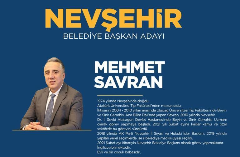 AK Parti Nevşehir belediye başkan adayı kim oldu 2024 AK Parti Nevşehir belediye başkan adayı Mehmet Savran kimdir, nereli, kaç yaşında