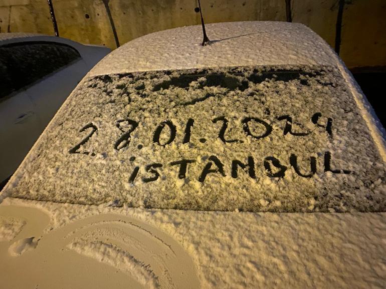 Meteoroloji uyarmıştı İstanbula kar düştü