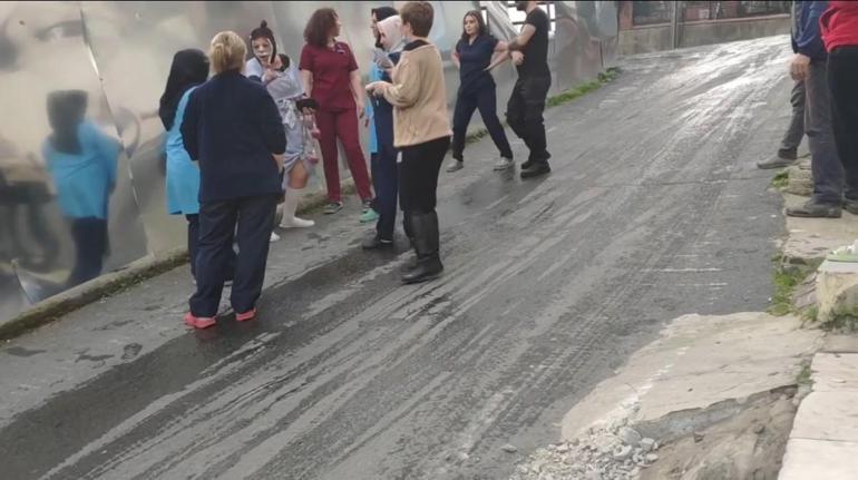 Narkozun etkisi geçmeden hastaneden firar etmeye çalıştı Ameliyat kıyafeti ve drenlerle yakalandı