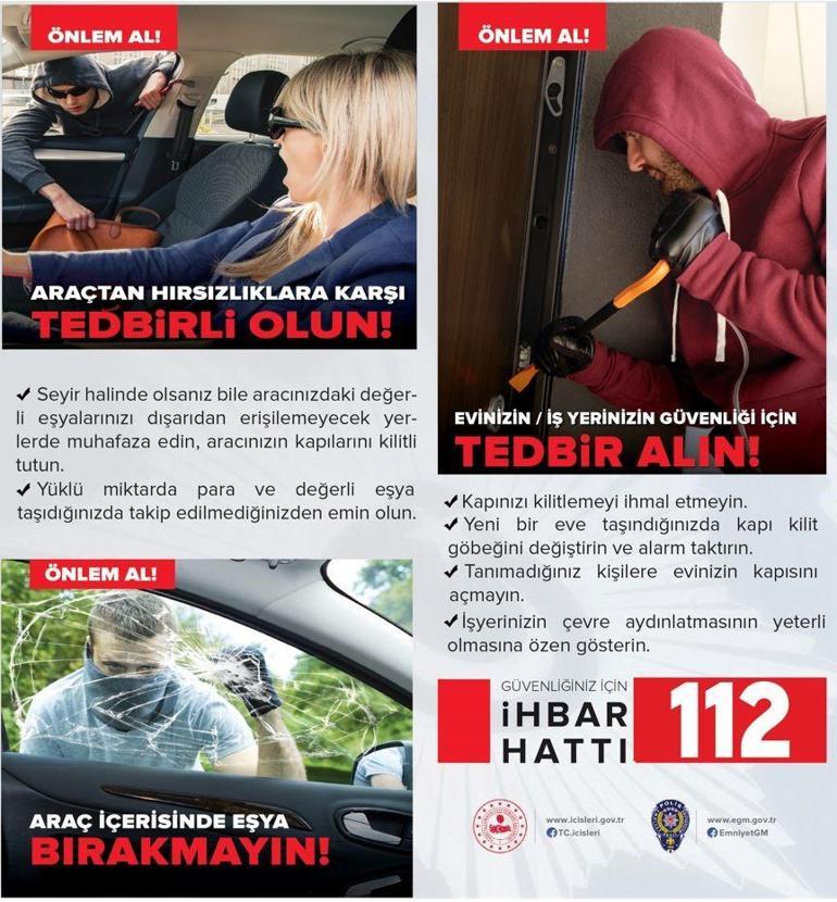 Adanada polisten vatandaşlara hırsızlık uyarısı