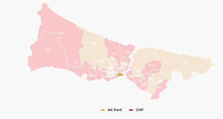 Seçim sonuçları 2024 İstanbulun 39 ilçesinde son durum: İşte ilçe ilçe seçim sonuçları