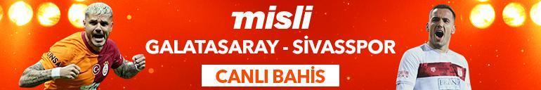 Galatasaray - Sivasspor maçı Tek Maç ve Canlı Bahis seçenekleriyle Misli’de